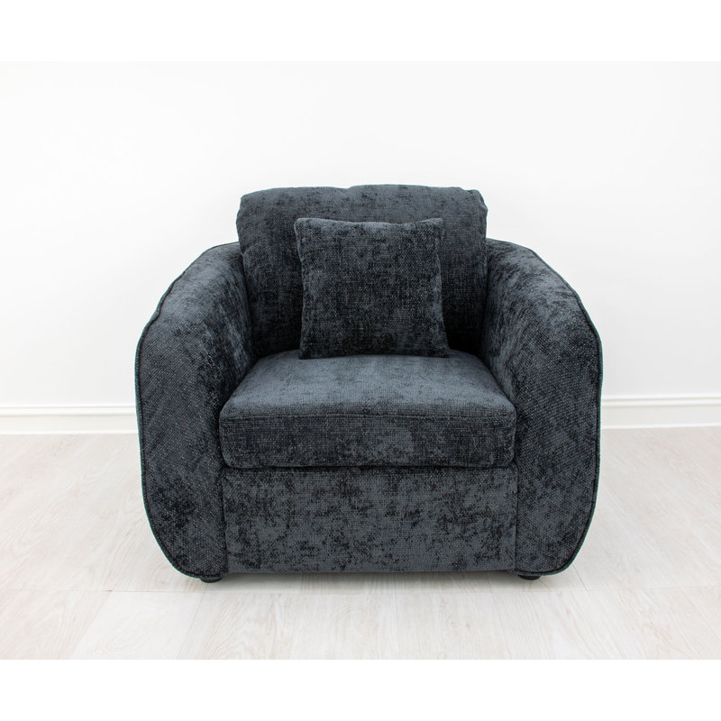 Adale Club Chair, Midnight Blue Black