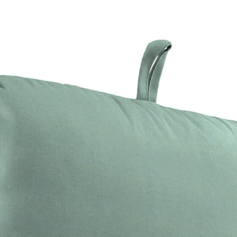 22" x 45" Sunbrella Outdoor Chair Cushion with Ties and Loop, Spa Mint Green