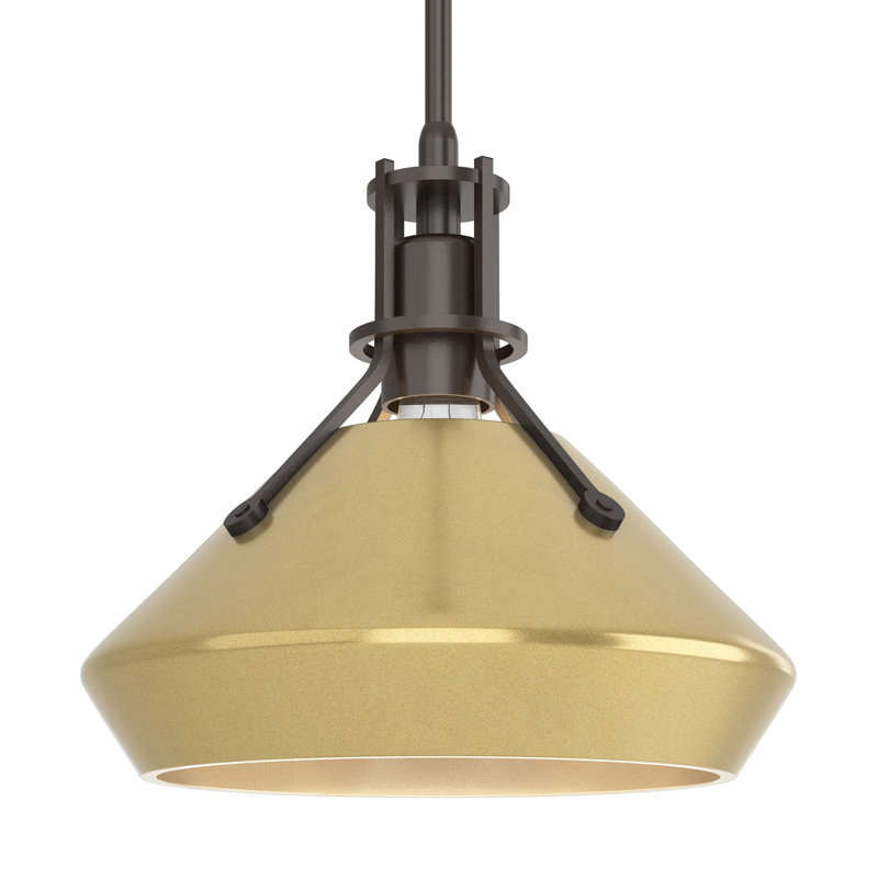Henry with Chamfer Pendant, Modern Brass, Oil Rubbed Bronze