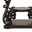 Table de bout avec tablette inférieure Lucious Merlot foncé et transparent