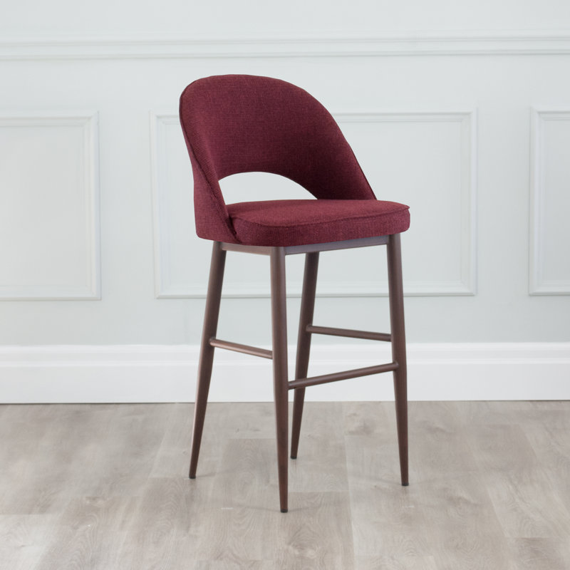 Tabouret de bar et de comptoir rembourré (30 po / 26 po), Blanc cassé, Tabouret de comptoir avec siège d'une hauteur de