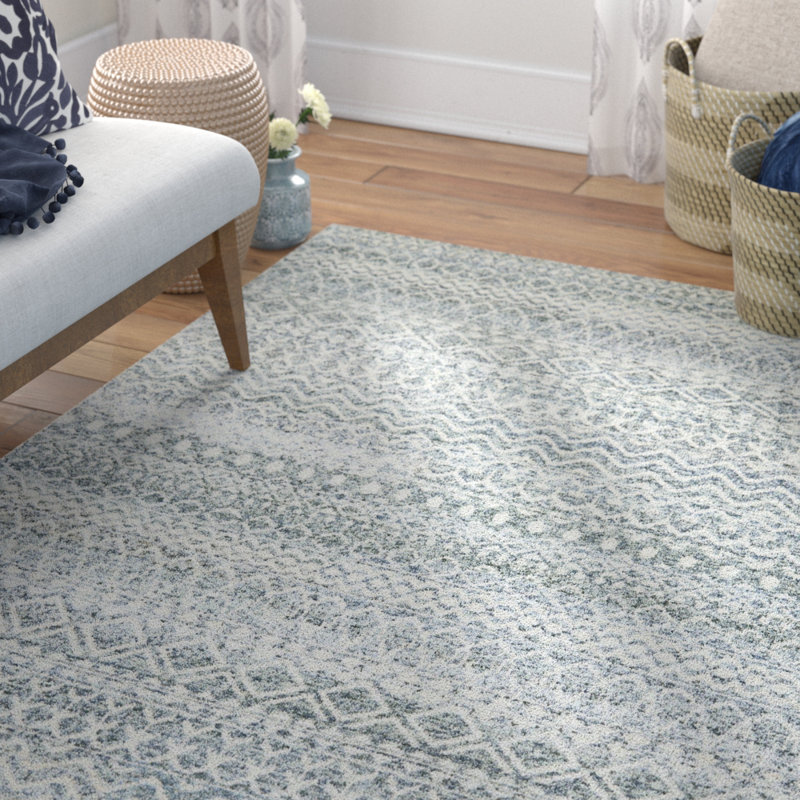 Aube Viscose Chevron Indoor Rug, Rectangle 7'9" x 9'9"