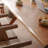 Brown Rectangular Solid Wood Dining Table-1554278536
