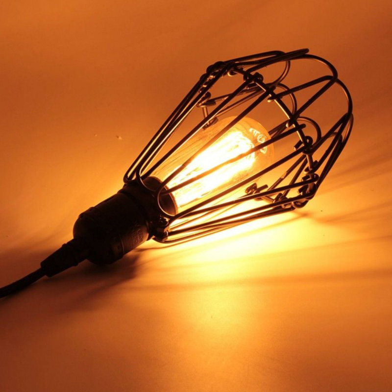 Luminaire suspendu cage Forge, Métal industriel
