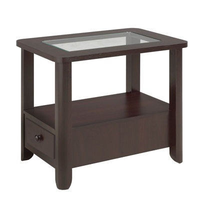 Table d'appoint Demato, cerisier foncé