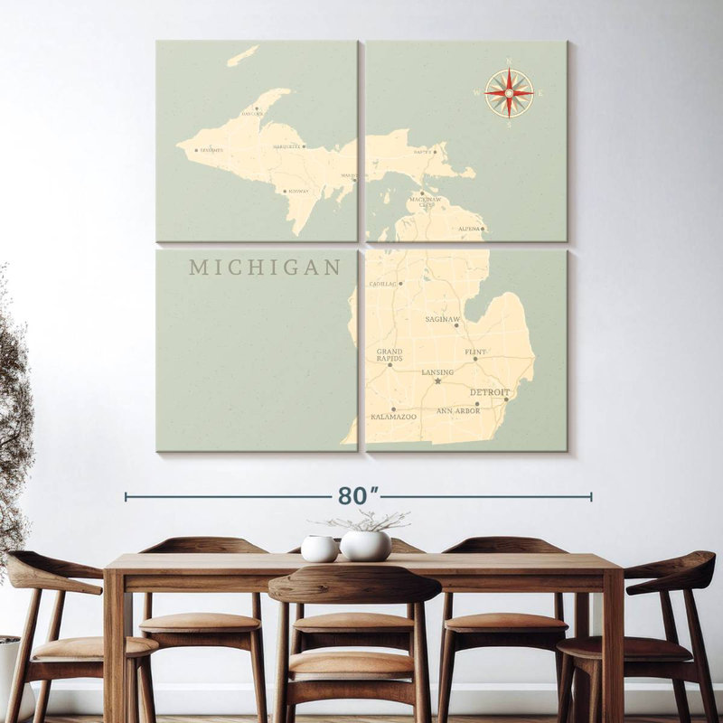 Carte du territoire de Aliaz, Michigan
