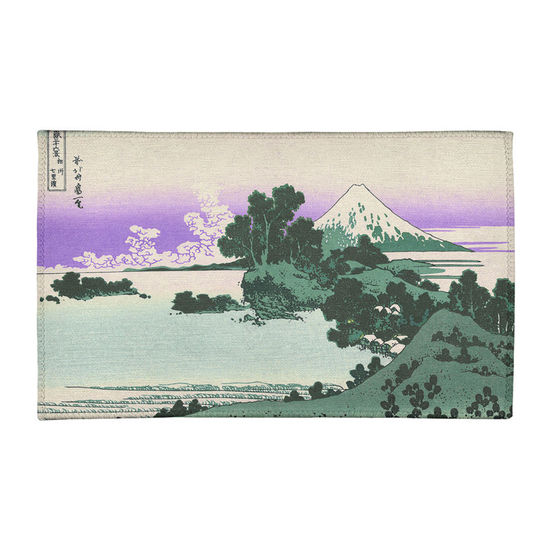 Tapis vert / mauve Shichiri Beach in Sagami, Rectangle 2 pi x 3 pi