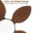 48" Tropical Brown Leaf 5 blades Ceiling Fan With Led Lights and Remote-1220273923