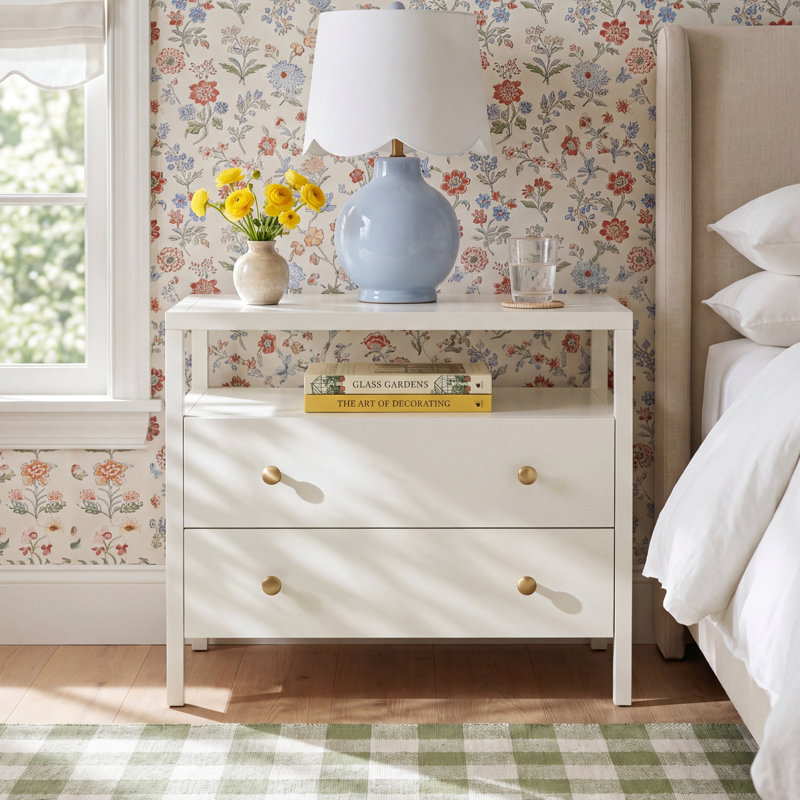 Gracie 27.6'' W Nightstand, White