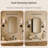 Castorina 18''x27" Black Surface and Recessed Mounted Medicine Cabinet, Matt Black Mirrored Bathroom Cabinet with 3 Adjustable Shelves-144440292