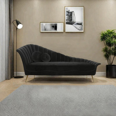 Recliner in solid wood and sponge flannelette