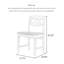 Chaise de salle à manger rétro et simple en bois d'hévéa