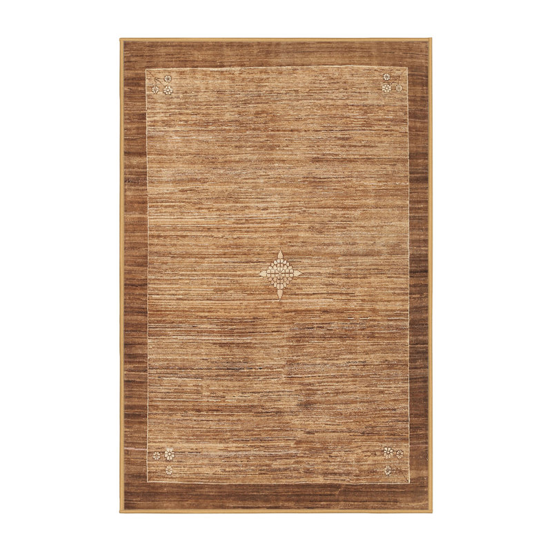Tapis contemporain brun, Rectangle 7 pi x 10 pi