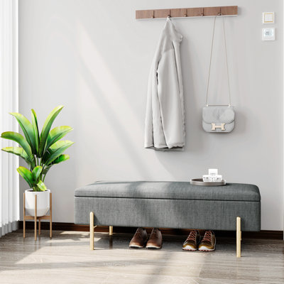 Hobard Chenille Upholstered Bench