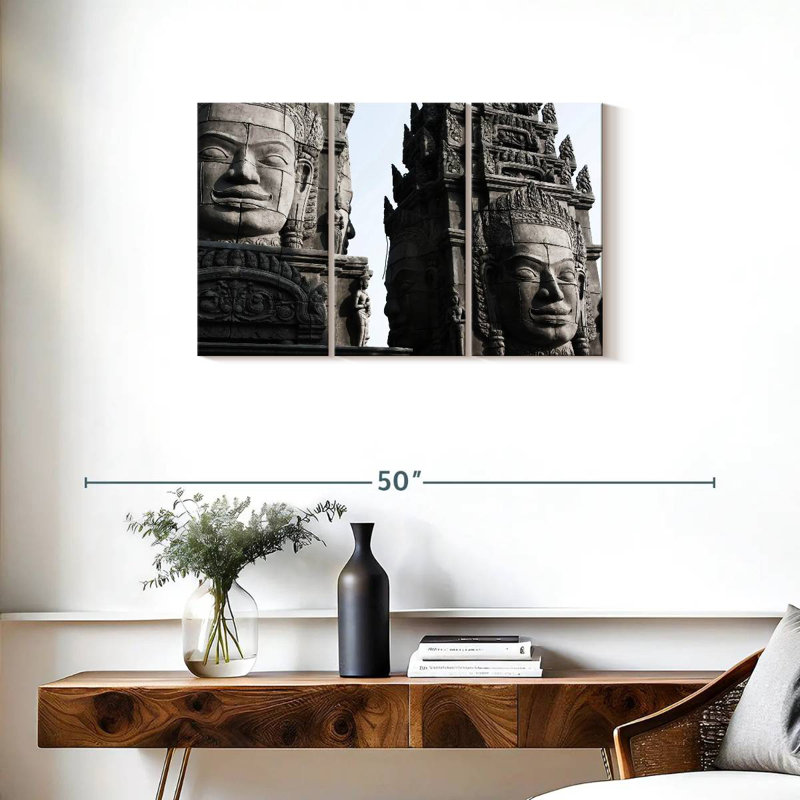 Statues Nicci Angkor, H 20 po x l 33 po