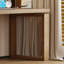 Bureau d'ordinateur en pin massif avec tablettes de rangement et tiroirs-118482598-118482599
