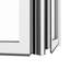 Porte pliante en aluminium à 3 panneaux KaMic EliteFold avec charnières et roulettes cachées, conception pliante vers l'extérieur-109044274-109044278-109044284
