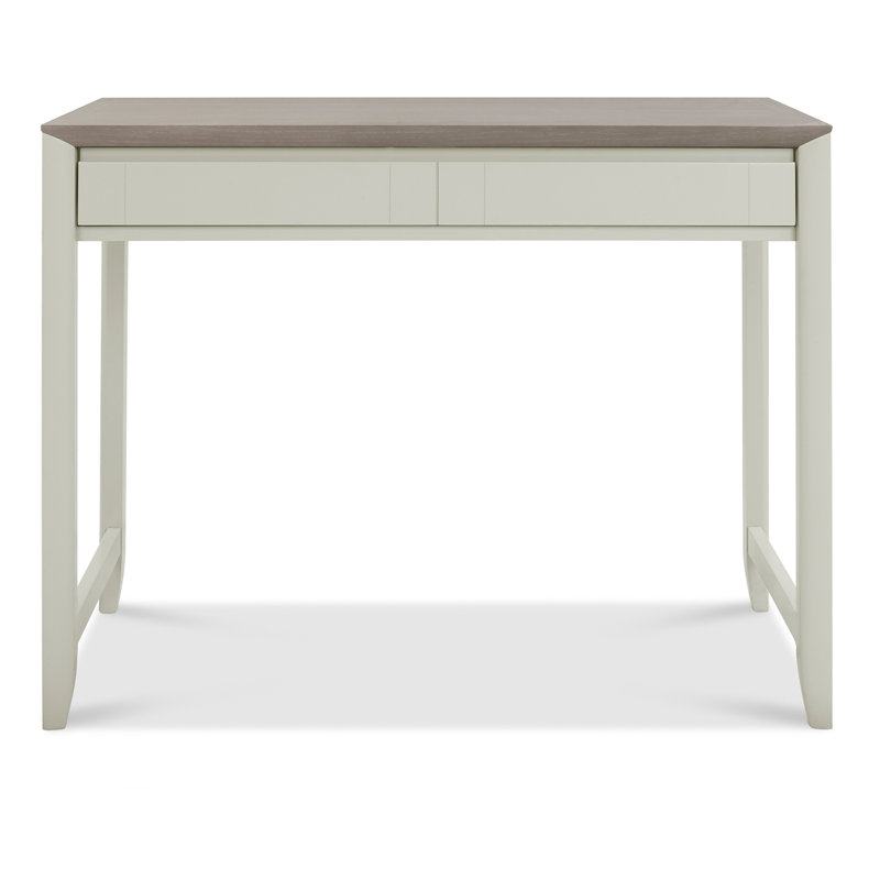 Izzie Computer Desk, Ivory/Brown