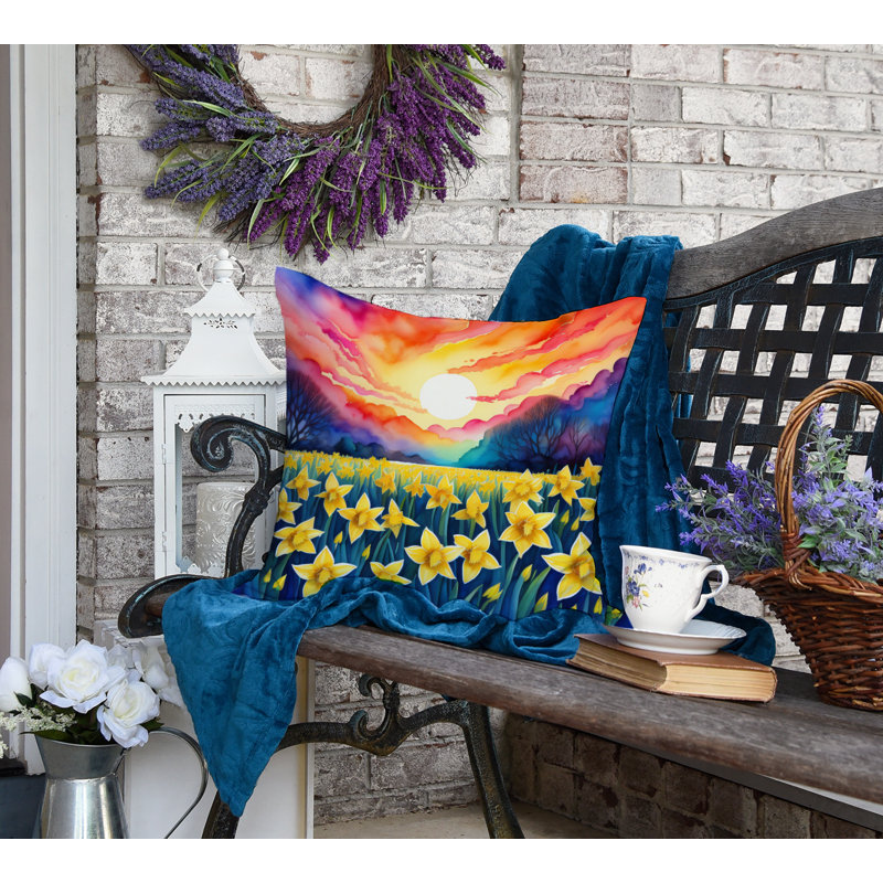  Coussin décoratif intérieur / extérieur en polyester Autre / Sans motif, 18 po x 18 po