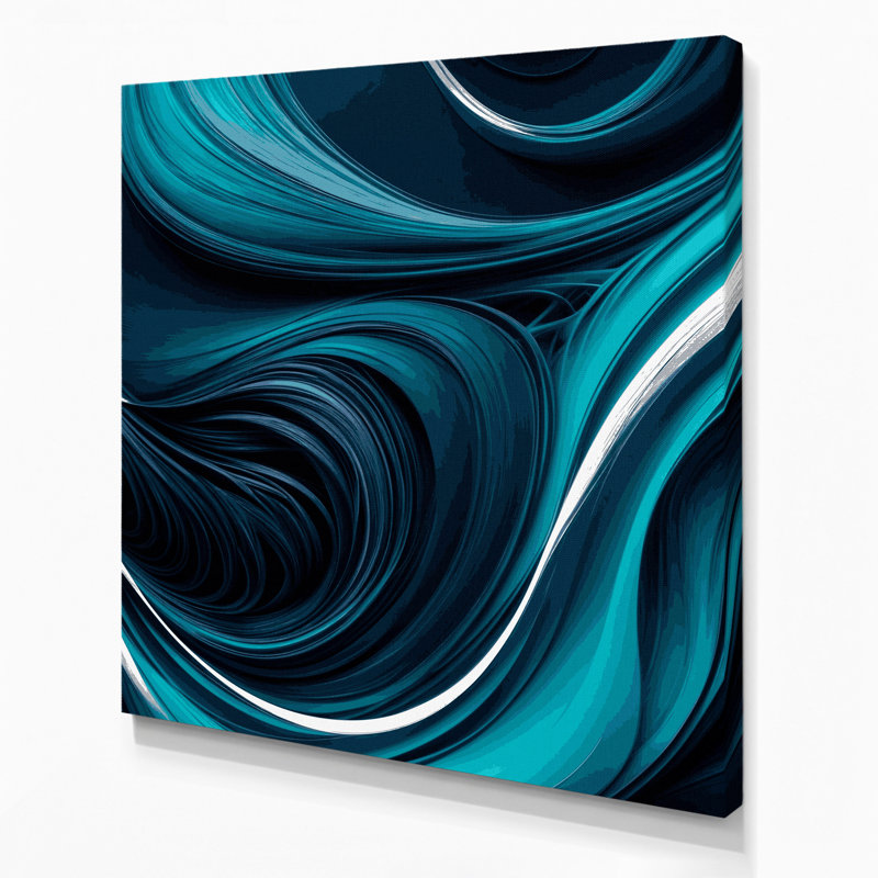 Art numérique sur toile, abstraction numérique 34, H 8 po x l 8 po