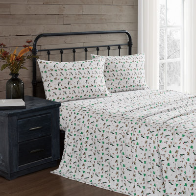 Ensemble de draps en flanelle de coton Trely Soft