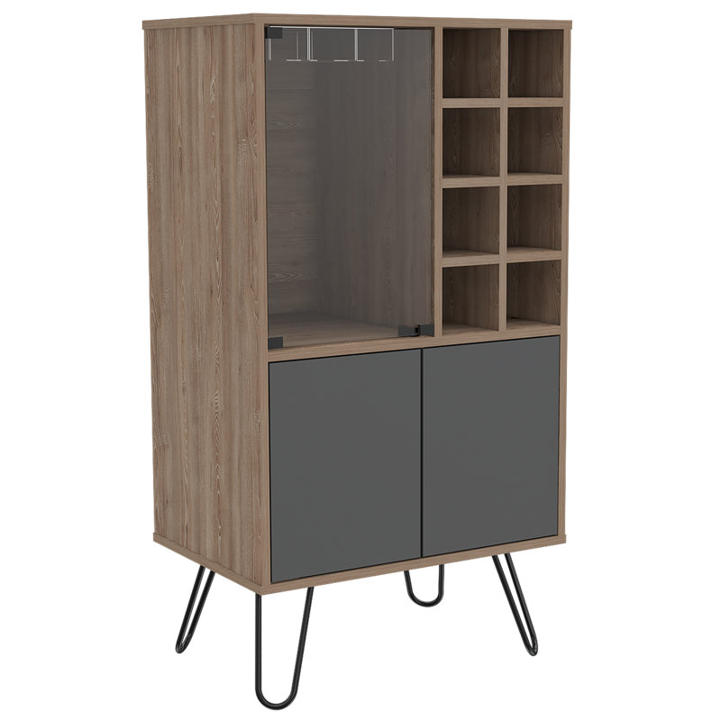 Rocklin Bar Cabinet low and compact