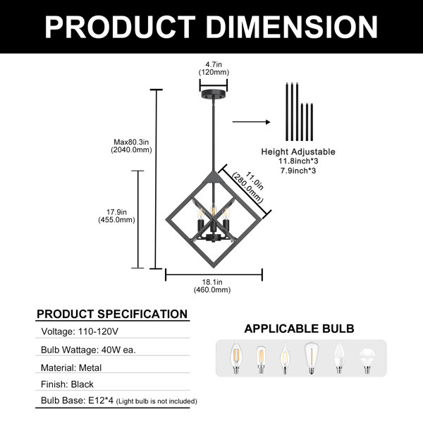 Dimensions du produit