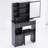 29.2" Small Space Left Drawer Desktop Vanity Table With Cushioned Stool,Multi-Layer High Capacity Storage, Practical Fashionable Dresser-16575919