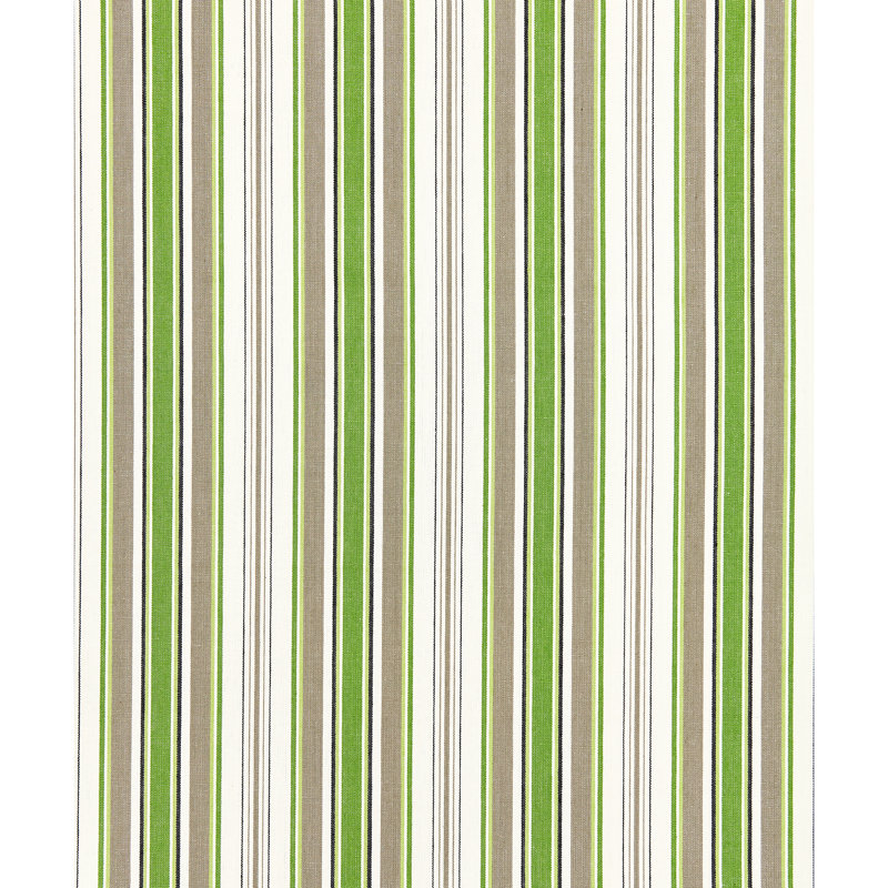 Chatham Andover Cotton Stripe Fabric, Green Tea