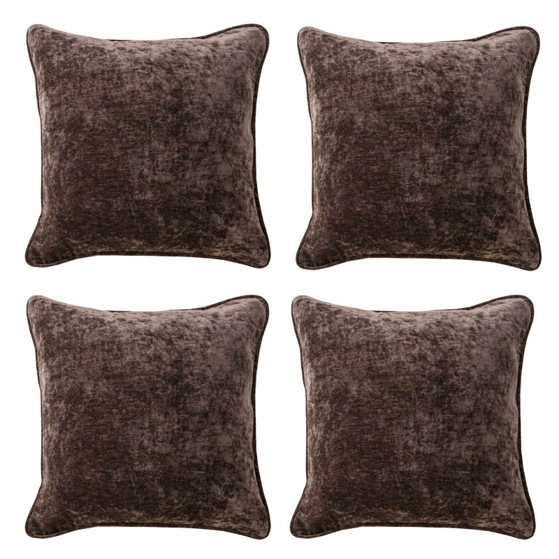 Avionna Square Cushion, Chocolate