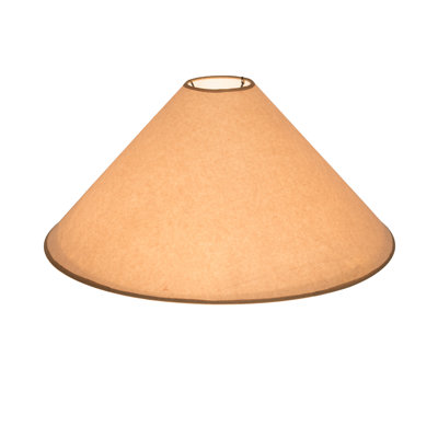 21"W X 10"H Simple Tan Paper Shade