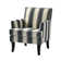 Aguilar Contemporary Upholstered Armchair with Nail Head Trim