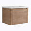 Meuble-lavabo mural 28 po avec lavabo en céramique blanche et porte à fermeture en douceur, emballage KD, contreplaqué