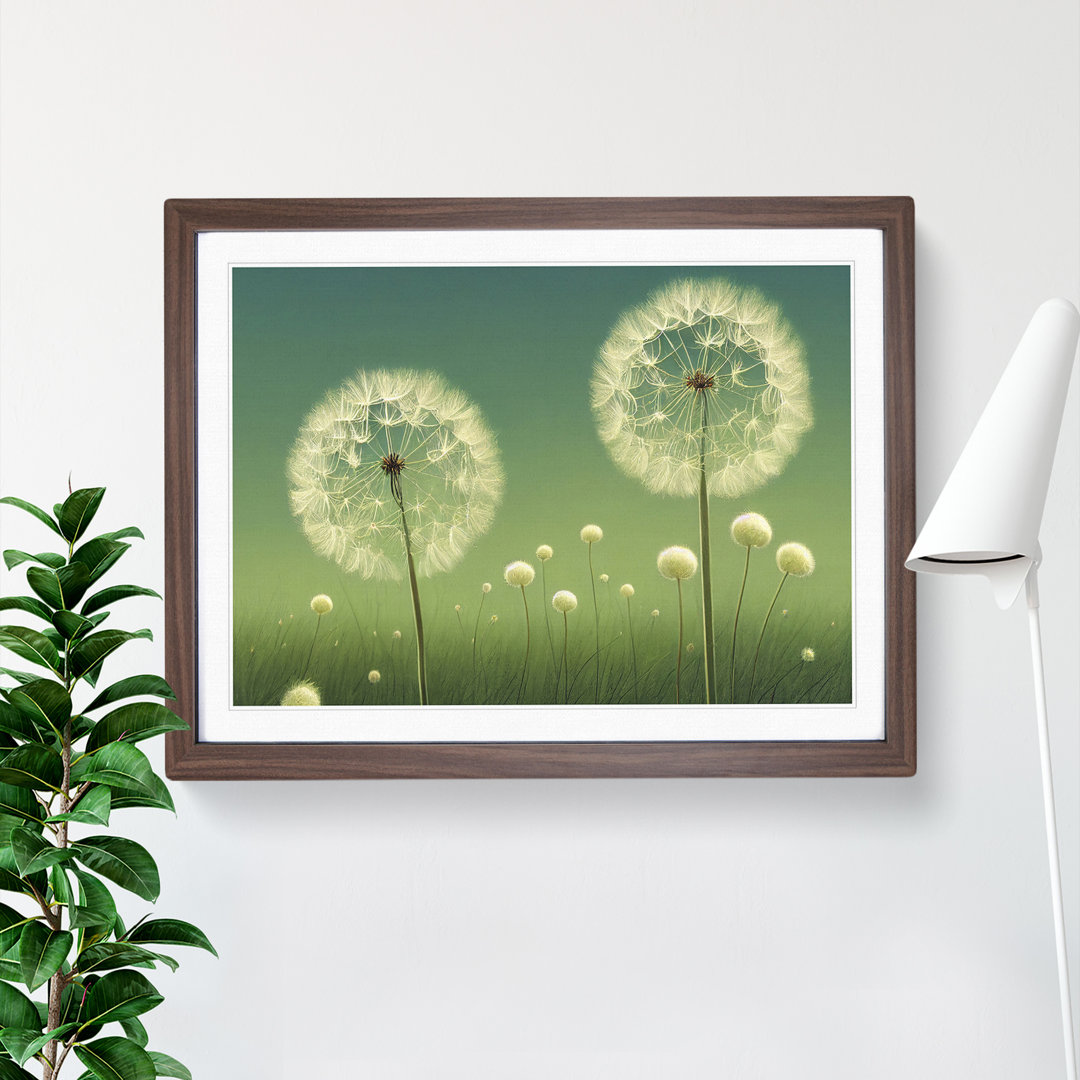 Dandelion Field - Framed Print