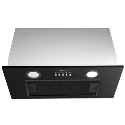 CIARRA 20 inch Black Built-In Range Hood Insert with 530 CFM Ventilation, LED Lighting & Convertible Ducted/Ductless Installation