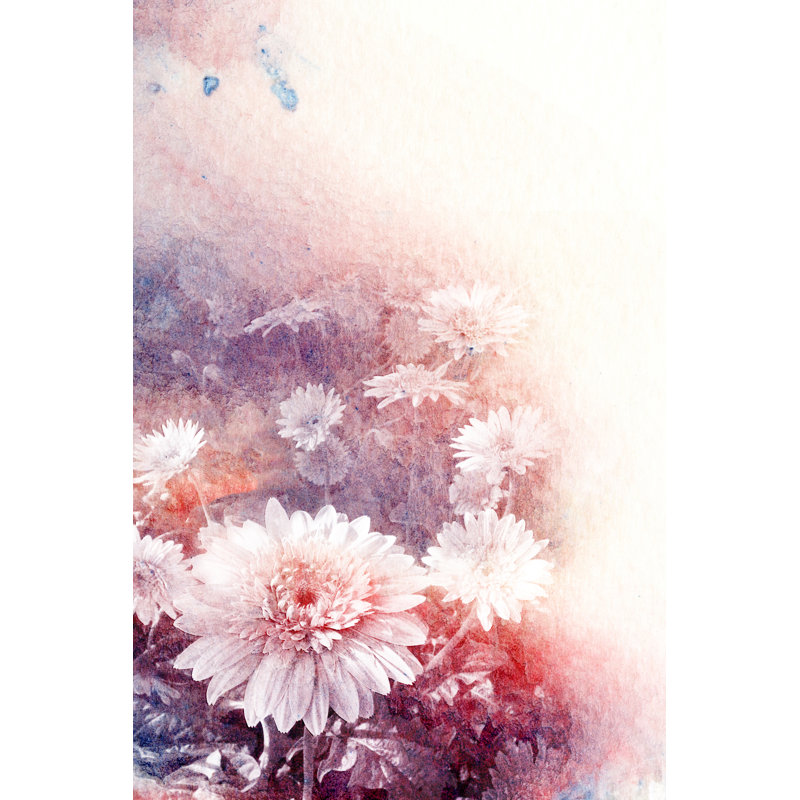 Flower Illustration - Wrapped Canvas Print, 30cm H x 20cm W x 3.8cm D