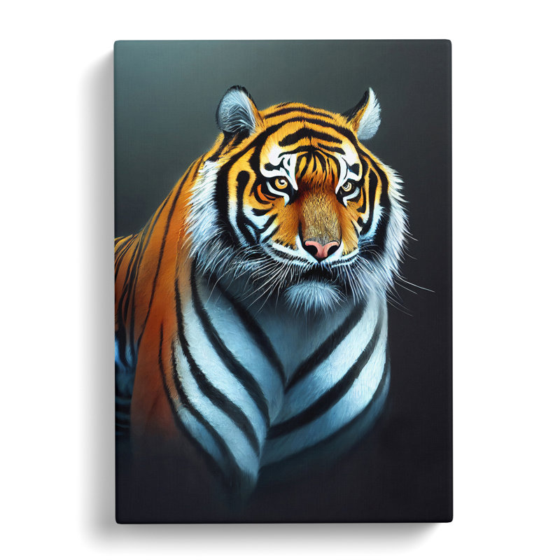 Striking Tiger No.2 - Wrapped Canvas, 60cm H x 40cm W x 3cm D