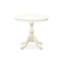 L'ensemble de table de salle à manger 3 pièces comprend 1 table de salle à manger et 2 chaises de cuisine en lin blanc avec dossier à lattes - finition lin blanc-106914569