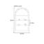 Tablette moderne en arche de fer-1558914466