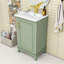 Meuble-lavabo simple autoportant en bois Marsallo avec lavabo en céramique et porte à fermeture en douceur-632743153