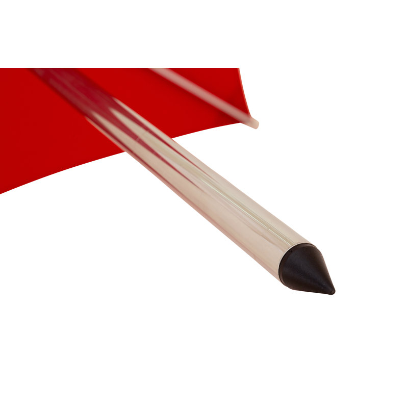 Swift 6.6' Square Telescopic Umbrella, Logo Red, Square Metal Base with Wheels