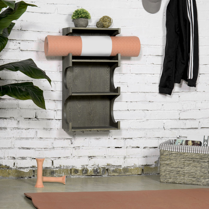Solid Wood Wall Mounted Required Multi-Use Accent Shelf