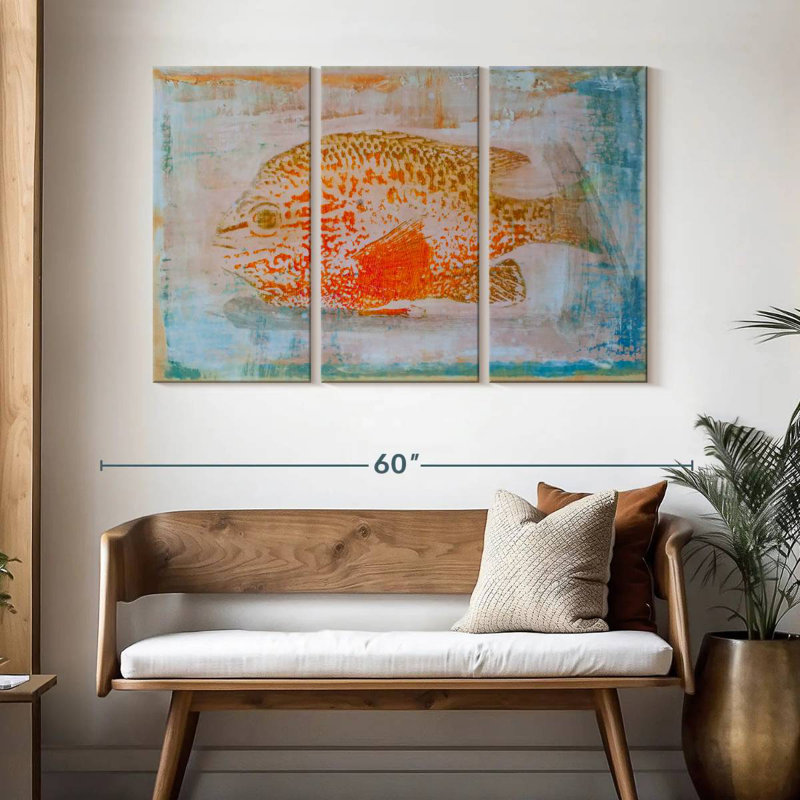 Brampt Orange Sunfish, 32" H x 50" W