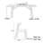Modern Simple Light Luxury Dining Table 4 - Person Double Pedestal Dining Set