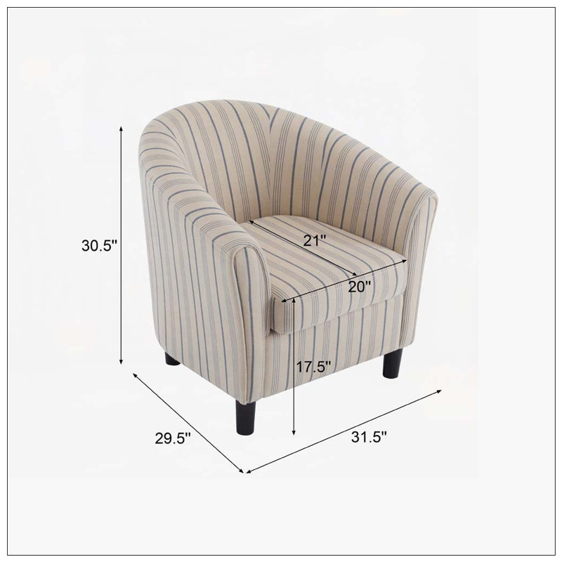 Fauteuil demi-tonneau Barrel