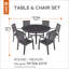 Housse de table/chaise très résistante Donaldson-913152943