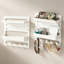 2Pcs Adhesive Bedside Floating Shelves