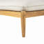 Ensemble de salon d'extérieur en bois d'acacia avec fauteuil et repose-pieds
