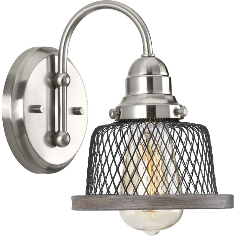 Kriner Dimmable Bath Sconce, Brushed Nickel