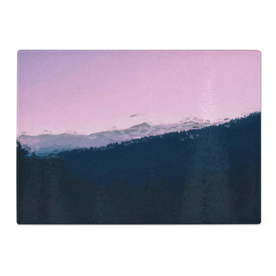 Tempered Glass Sunset Chopping Board